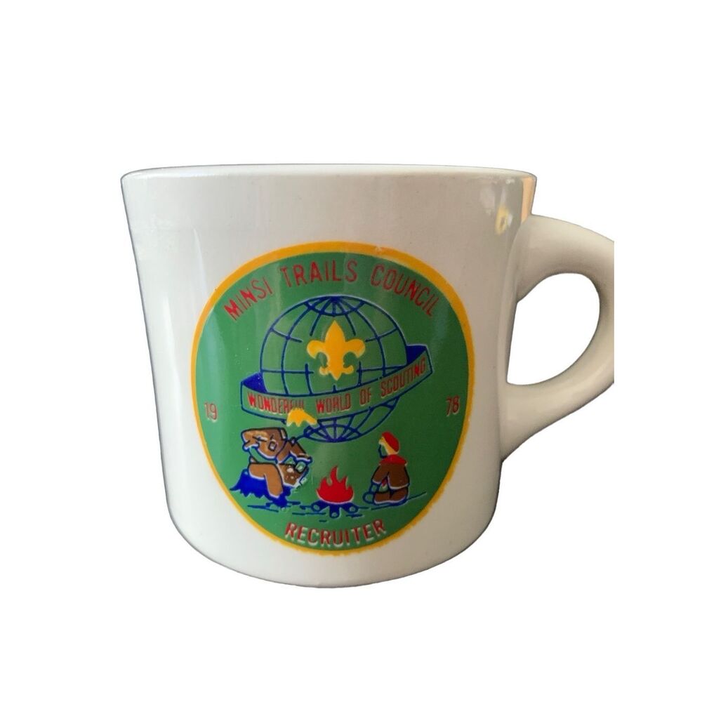 Vintage Boy Scouts Scout Minsi Trails Council Recruiter 1978 Mug